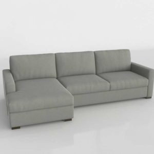 Queen 3D Sleeper With Right Arm Chaise RoomandBoard