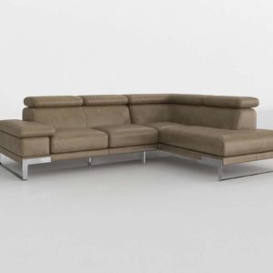 Furnishare_Jensen_Lewis_Tan_Leather_L-Shaped_Sectional
