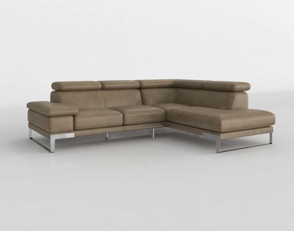 Furnishare_Jensen_Lewis_Tan_Leather_L-Shaped_Sectional