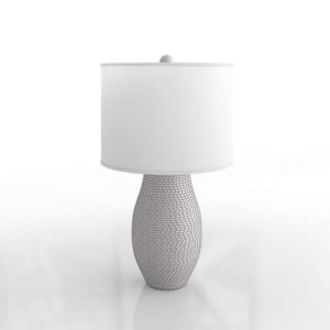 Cane White Table Lamp Crate&Barrel