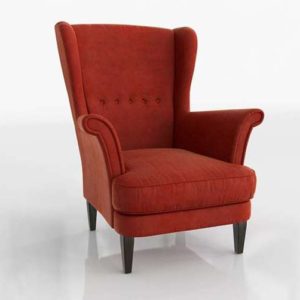 3D Wing Chair Torino Upholstered