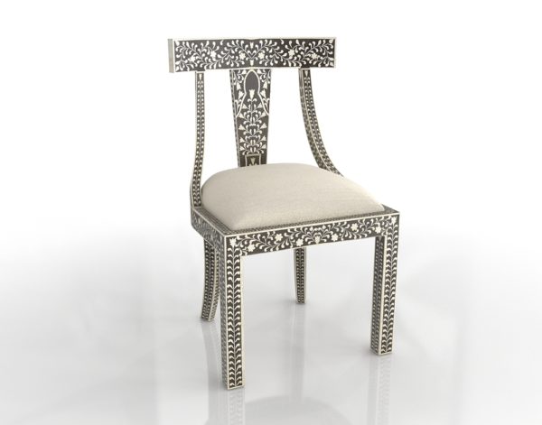Horchow Femi Bone-Inlay Accent Chair