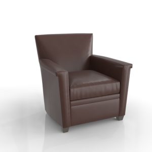 Crateandbarrel Declan Leather Chair Lavista Chestnut