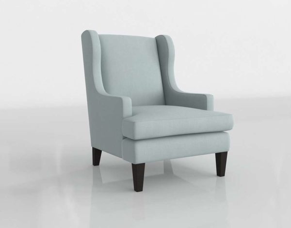 WilliamsSonoma Atherton Chair In Brushed Canvas Mist Grade A