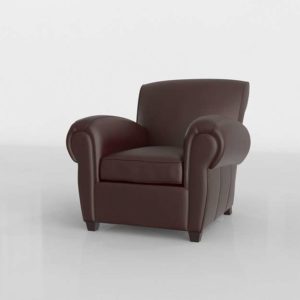 potterybarn-manhattan-leather-armchair-3d