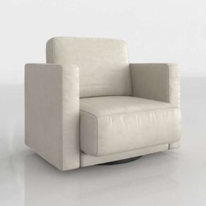 Swivel Arm Chair Glancing Eye 3D Model