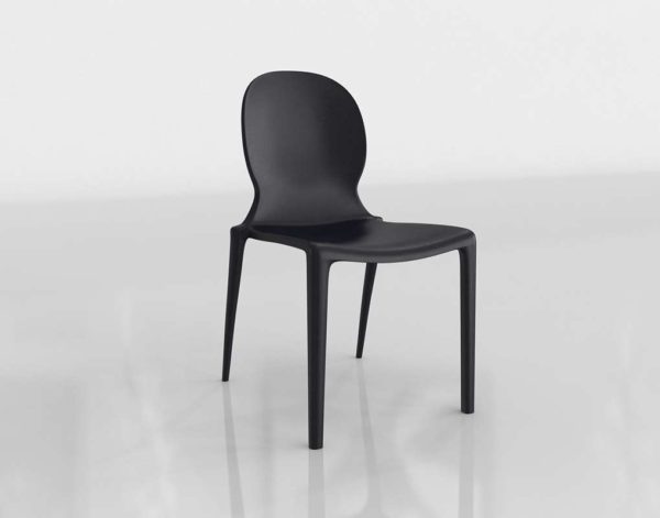 CB2 Musa Chair Glancing Eye 3D Model