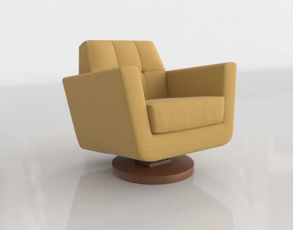 3D Swivel Chair Joybird Hughes