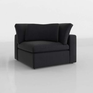 RH Cloud Modular Fabric Corner Chair Belgian Linen
