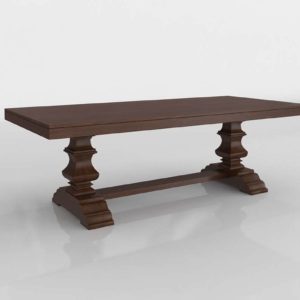 potterybarn-banks-extending-dining-table-large-brown-3d
