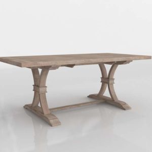 ZGallery Archer Wash Oak Extending Dining Table