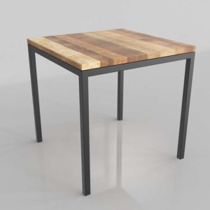 Box Frame Square Dining Table WestElm in 3D