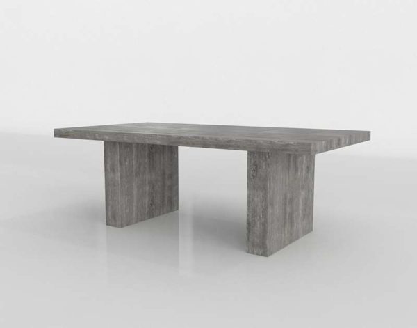 Timber Dining Table Zgallerie 3D