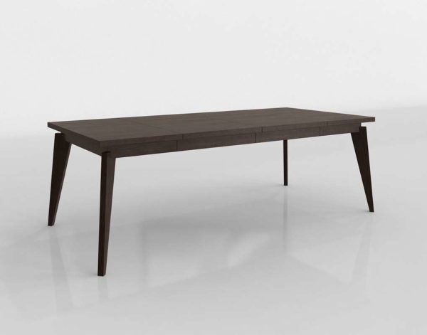 Angled Leg Expandable Table 3D