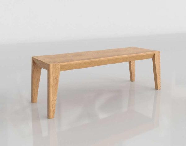 Anderson Solid Dining Bench Westelm 3D