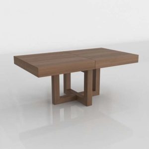 293 Wood Table 3D Model