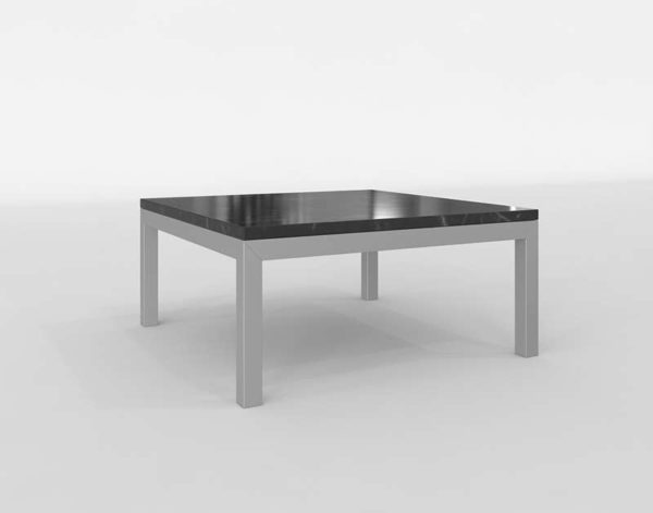 CB Parsons Steel Base Square Coffee Table