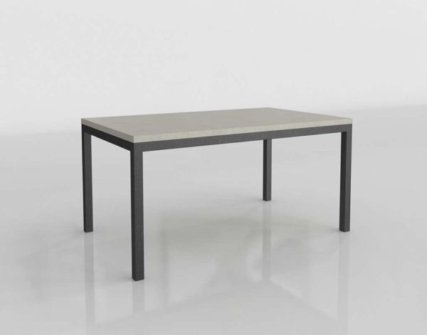 CB Parsons Steel Dining Table