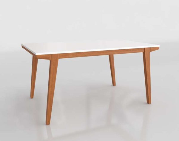 Westelm Modern Dining Table Lacquer Pecan