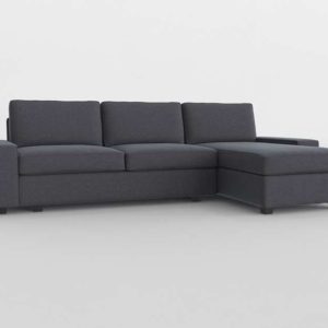 Sofá 3D Seccional Chaise IKEA Kivik