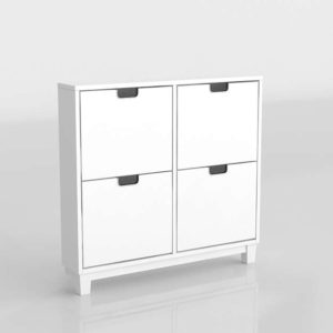 Stall Zapatero Con 4 Compartimentos Diseño 3d Muebles Ikea