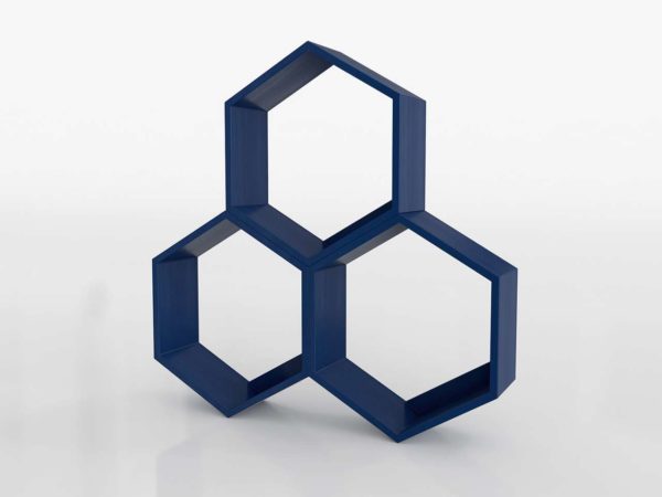 Honeycomb Hexagon 3DShelf Crate&Barrel
