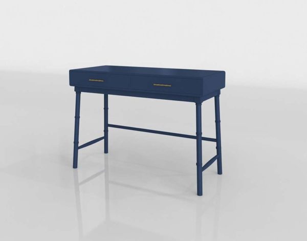 Oslari Painted Desk 3D Model Target