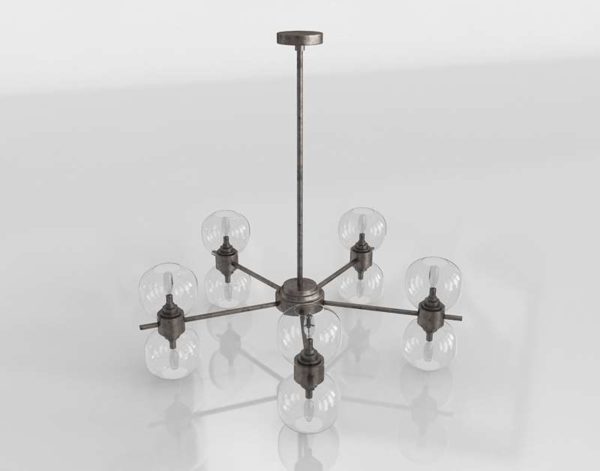 Claytongrayhome Pearson Chandelier Antique Silver
