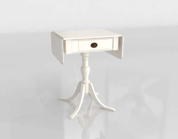 Bedside Table 3D Model Glancing Eye Classic 03