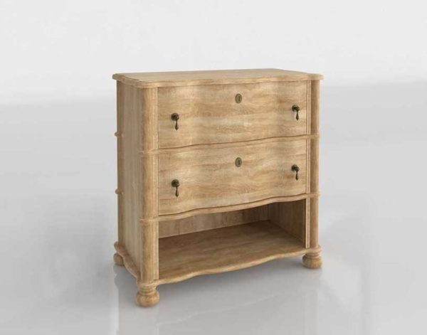 Ballarddesigns Serpentine 2 Drawer Side Table Swedish Oak