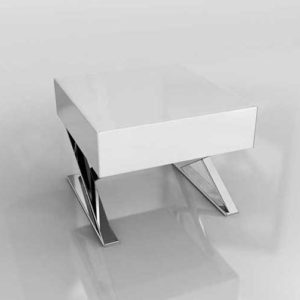 LexMod Sector Nightstand White