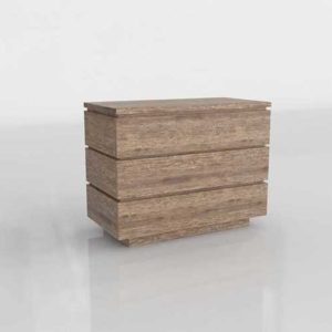 Westelm Emmerson Modern Reclaimed Wood 3 Drawer Dresser