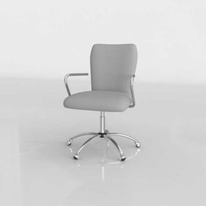 potterybarn-airgo-swivel-desk-chair-gunmetal-linen-3d