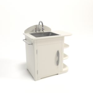 3D Retro Model Kitchen Sink