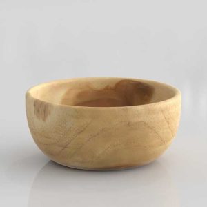 CB2 Teak Wood Large Serving Bowl