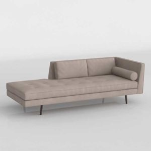 Daybed 3D Model Settees&Chaises Living Room 117