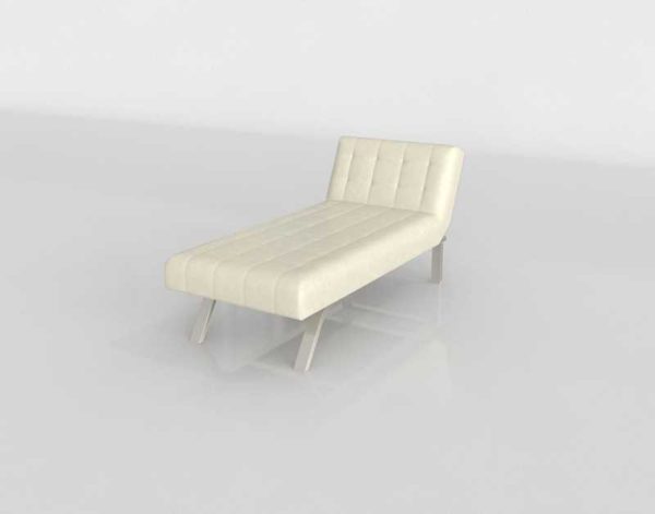 Eve Faux Leather Chaise Vanilla