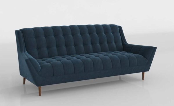 Lexmod Response Upholstered Fabric Sofa In Azure