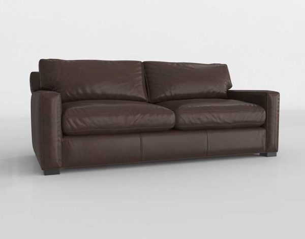 CB Axis II 2 Seat Leather Sofa Lavista Chestnut
