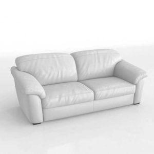 Sofa 3D Blanco Estilo Clásico