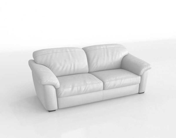 Sofa 3D Blanco Estilo Clásico