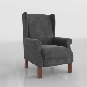 Glancing Eye and Designer 3D Armchair Deco