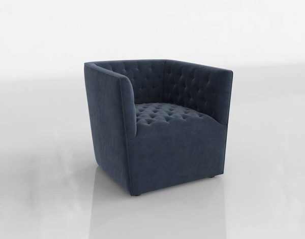 Glancing Eye and Designer 3D Armchair 1225