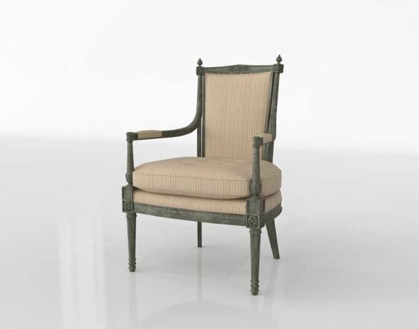 Glancing Eye and Designer 3D Armchair 1229
