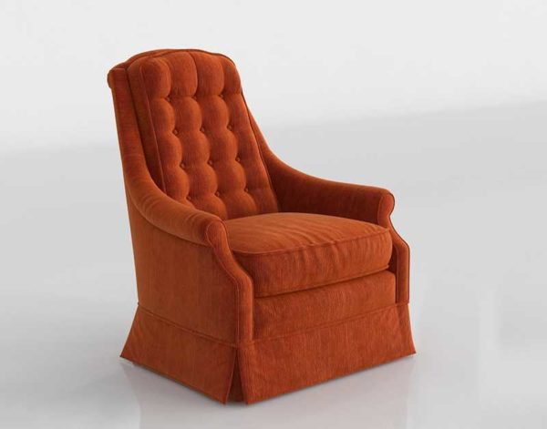 Orange Armchair 3D Spain 071