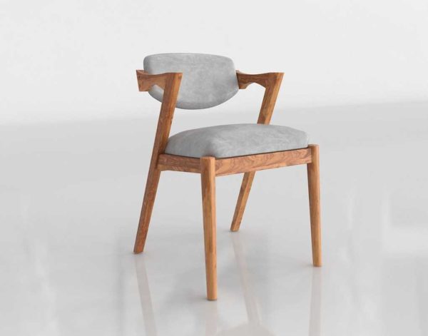 Joybird Morgan Leather 3D Dining Chair