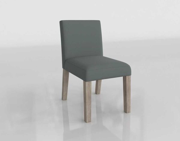 PB Classic Square Upholstered 3D Dining Chair