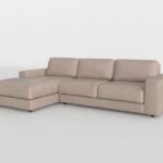 Urban Leather Saddle 2 Piece Left Chaise Summit Leather Taupe