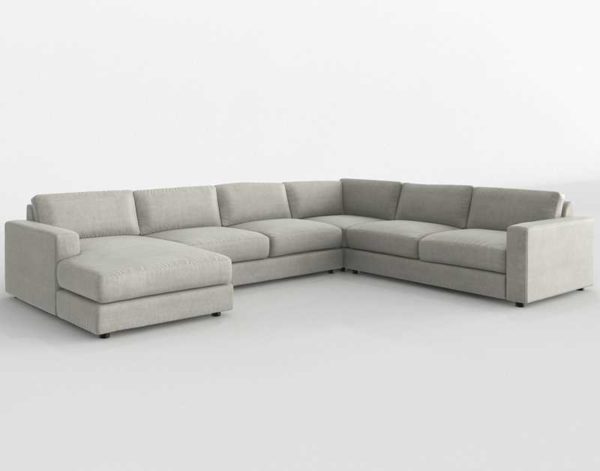Buy 3D Model L Shaped Sofa Sectionals and Sets 2790