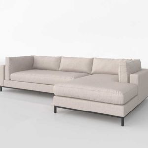 Franceandson Grammercy 2 PC Sectional Right Arm Chaise Bennett Moon